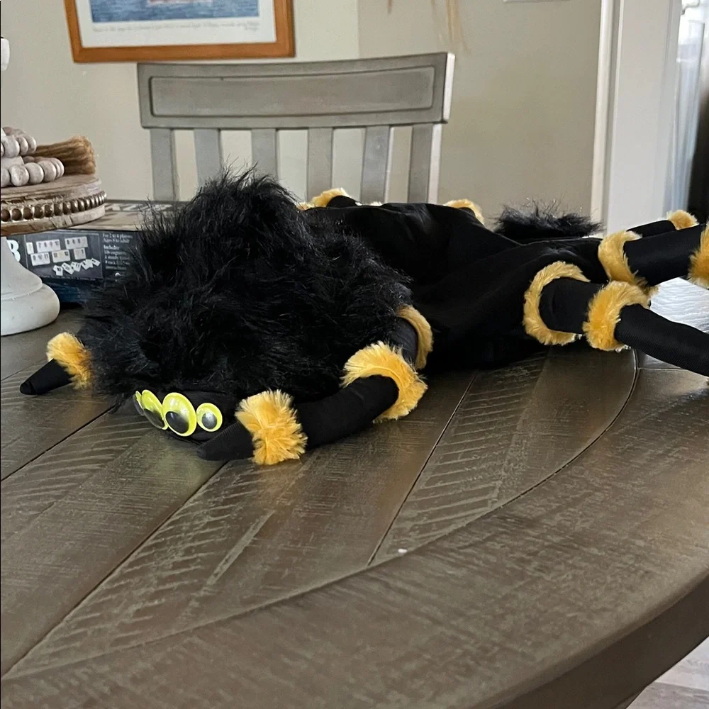 Black and Yellow Plush Spider